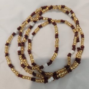 Waist Beads Colour Mix Gold & Black