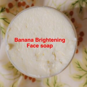 Fast brightening face soap