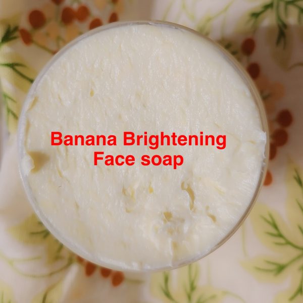 Fast brightening face soap