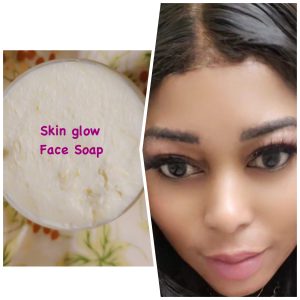 Fast brightening face soap